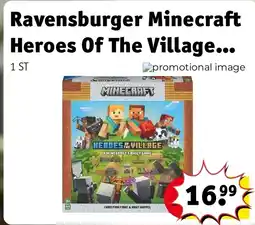 Kruidvat Ravensburger Minecraft Heroes Of The Village Junior aanbieding