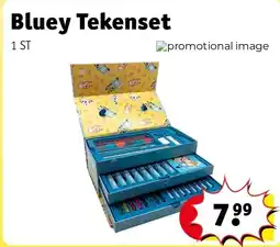 Kruidvat Bluey Tekenset aanbieding