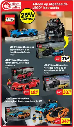 Kruidvat LEGO Speed Champions Jaguar Project 7 en Land Rover Defender aanbieding