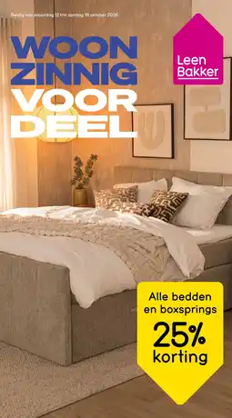 Leen Bakker Alle bedden en boxsprings aanbieding