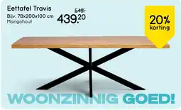 Leen Bakker Eettafel Travis aanbieding
