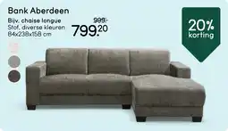 Leen Bakker Bank Aberdeen aanbieding