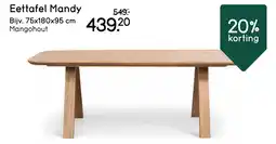 Leen Bakker Eettafel Mandy aanbieding