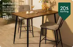 Leen Bakker Bartafel Milo aanbieding