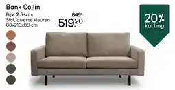 Leen Bakker Bank Collin aanbieding