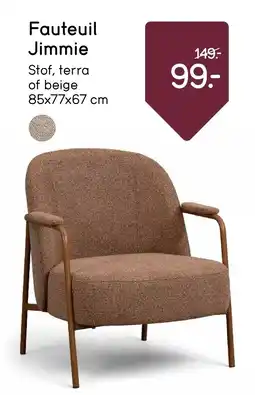 Leen Bakker Fauteuil Jimmie aanbieding