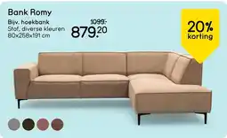 Leen Bakker Bank Romy aanbieding