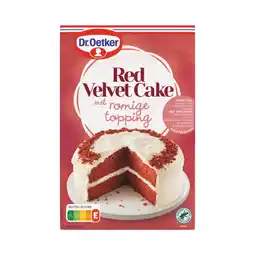 Albert Heijn Dr. Oetker Red velvet cake met romige topping aanbieding