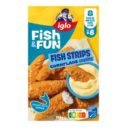 Albert Heijn Iglo Fish & fun fish strips aanbieding