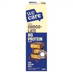 Trekpleister WeCare Chocolate High Protein Bars aanbieding