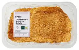 PLUS PLUS Boerentrots Gepaneerde schnitzel 3 st aanbieding