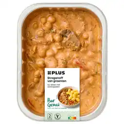 PLUS PLUS Stroganoff met kikkererwten aanbieding
