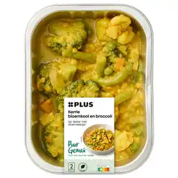PLUS PLUS Kerrie bloemkool en broccoli aanbieding