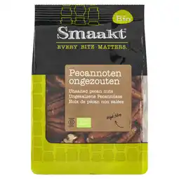 PLUS Smaakt Pecannoten ongezouten bio aanbieding