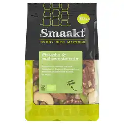 PLUS Smaakt Pistache-cashew notenmix bio aanbieding