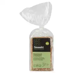 PLUS Smaakt Crackers boekweit bio aanbieding