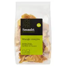 PLUS Smaakt Mangoreepjes Smaakt bio aanbieding