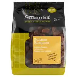 PLUS Smaakt Sultanarozijnen bio aanbieding