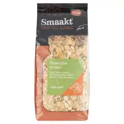 PLUS Smaakt Muesli less carb biologisch aanbieding