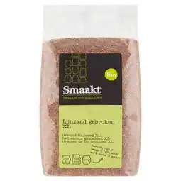 PLUS Smaakt Lijnzaad gebroken XL bio aanbieding