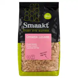 PLUS Smaakt Groene linzen biologisch aanbieding