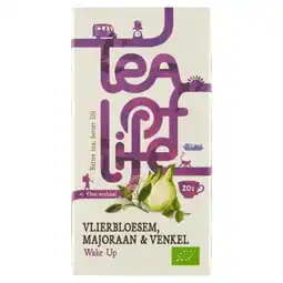 PLUS Tea of Life Wake Up bio vlierbloesem majoraan aanbieding