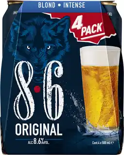 PLUS 8.6 Original Blond Bier aanbieding