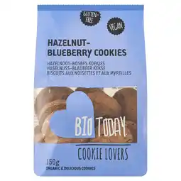 PLUS BioToday Hazelnut & Blueberry cookies bio aanbieding