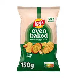 PLUS Lays Oven Baked Roasted Garlic Bread aanbieding