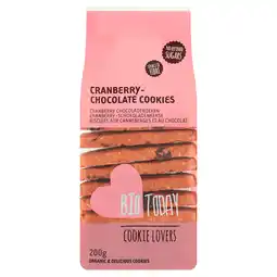 PLUS BioToday Cranberry chocoladekoeken biologisch aanbieding