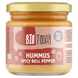 PLUS BioToday Hummus spicy bell pepper bio aanbieding
