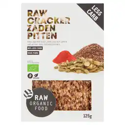 PLUS Raw Organic Food Crackers zaden-pitten aanbieding