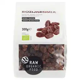 PLUS Raw Organic Food Rozijnenmix bio aanbieding