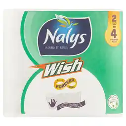 PLUS NALYS Keukenpapier Wish 2=4 aanbieding
