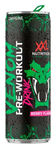 PLUS XXL Nutrition Venom Pre-Workout drink aanbieding