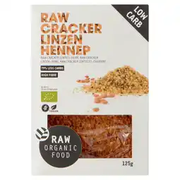 PLUS Raw Organic Food Raw crackers linzen-hennep bio aanbieding
