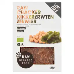 PLUS Raw Organic Food Raw crackers kikkererwt-zeezout bio aanbieding