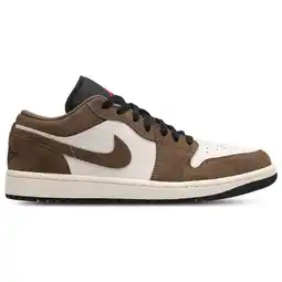 Foot Locker Jordan 1 Low Sneakers Heren - Bruin - Maat 44 - Leer aanbieding