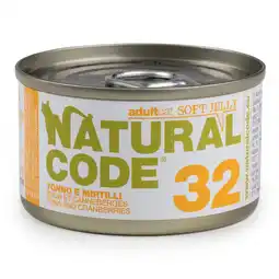 Zooplus Sparpaket: 12x85g Natural Code Soft Jelly Can Thunfisch und Preiselbeeren Katzenfutter nass aanbieding