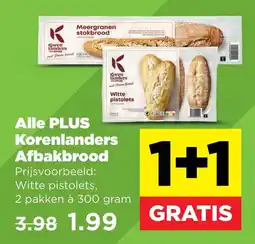 PLUS Alle PLUS Korenlanders Afbakbrood aanbieding