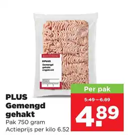 PLUS PLUS Gemengd gehakt aanbieding