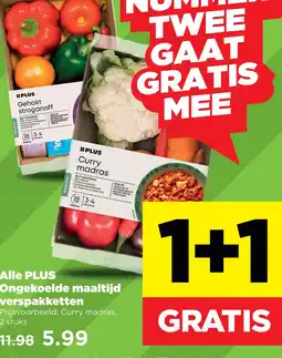 PLUS Alle PLUS Ongekoelde maaltijd verspakketten aanbieding