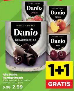 PLUS Alle Danio Romige kwark aanbieding
