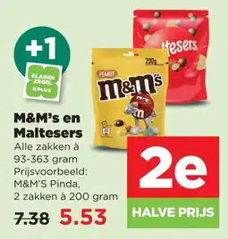 PLUS M&M's en Maltesers aanbieding