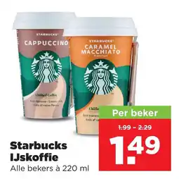 PLUS Starbucks IJskoffie aanbieding