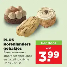 PLUS Korenlanders gebakjes aanbieding