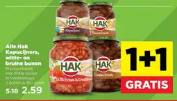 PLUS Alle Hak Kapucijners, witte- en bruine bonen aanbieding