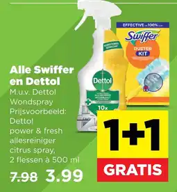PLUS Alle Swiffer en Dettol aanbieding
