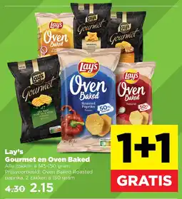 PLUS Lay's Gourmet en Oven Baked aanbieding