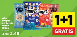 PLUS Alle Proper en Better Pete's Chips aanbieding